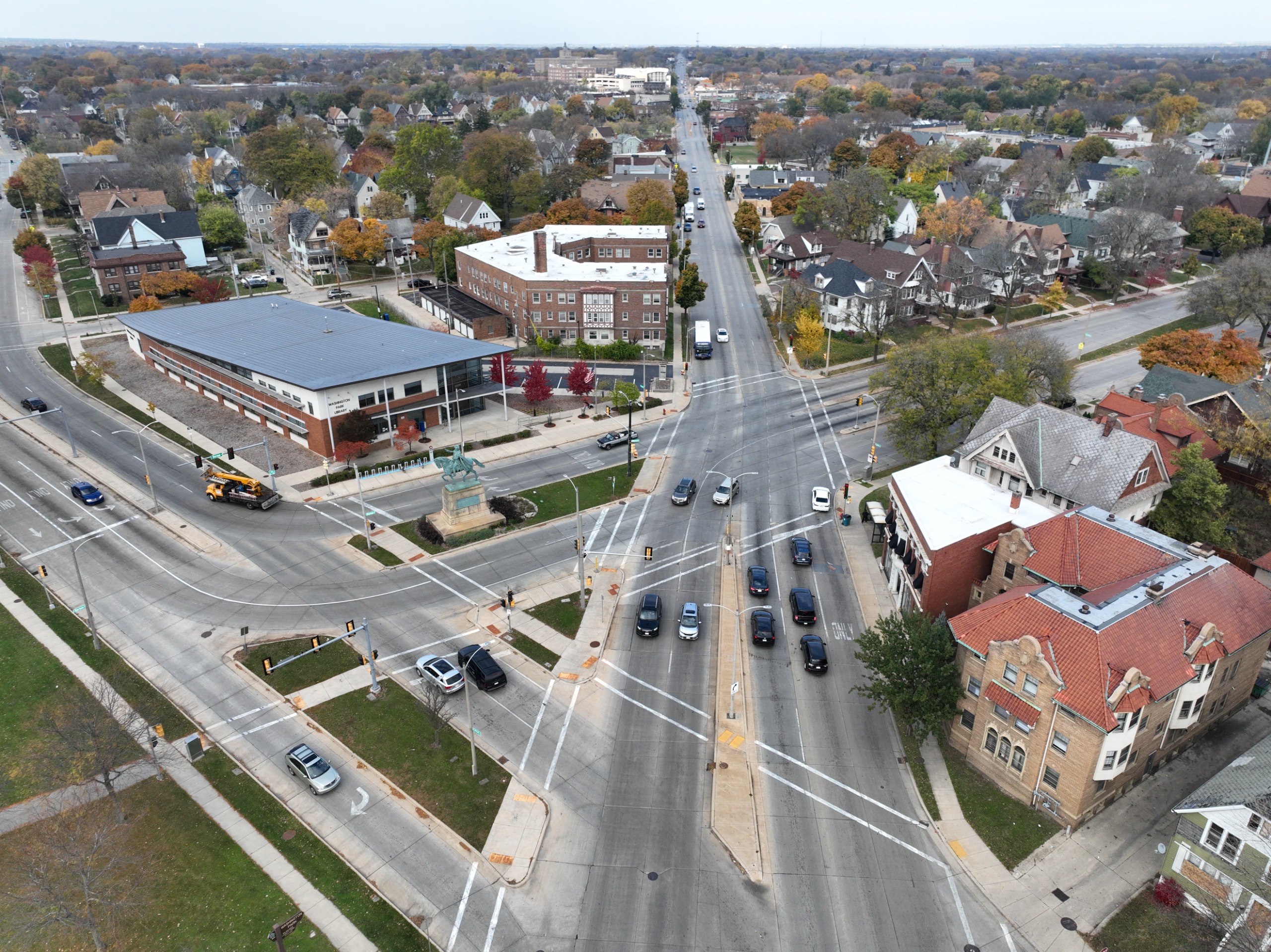 Aerial image of Sherman-Lisbon-Lloyd intersection