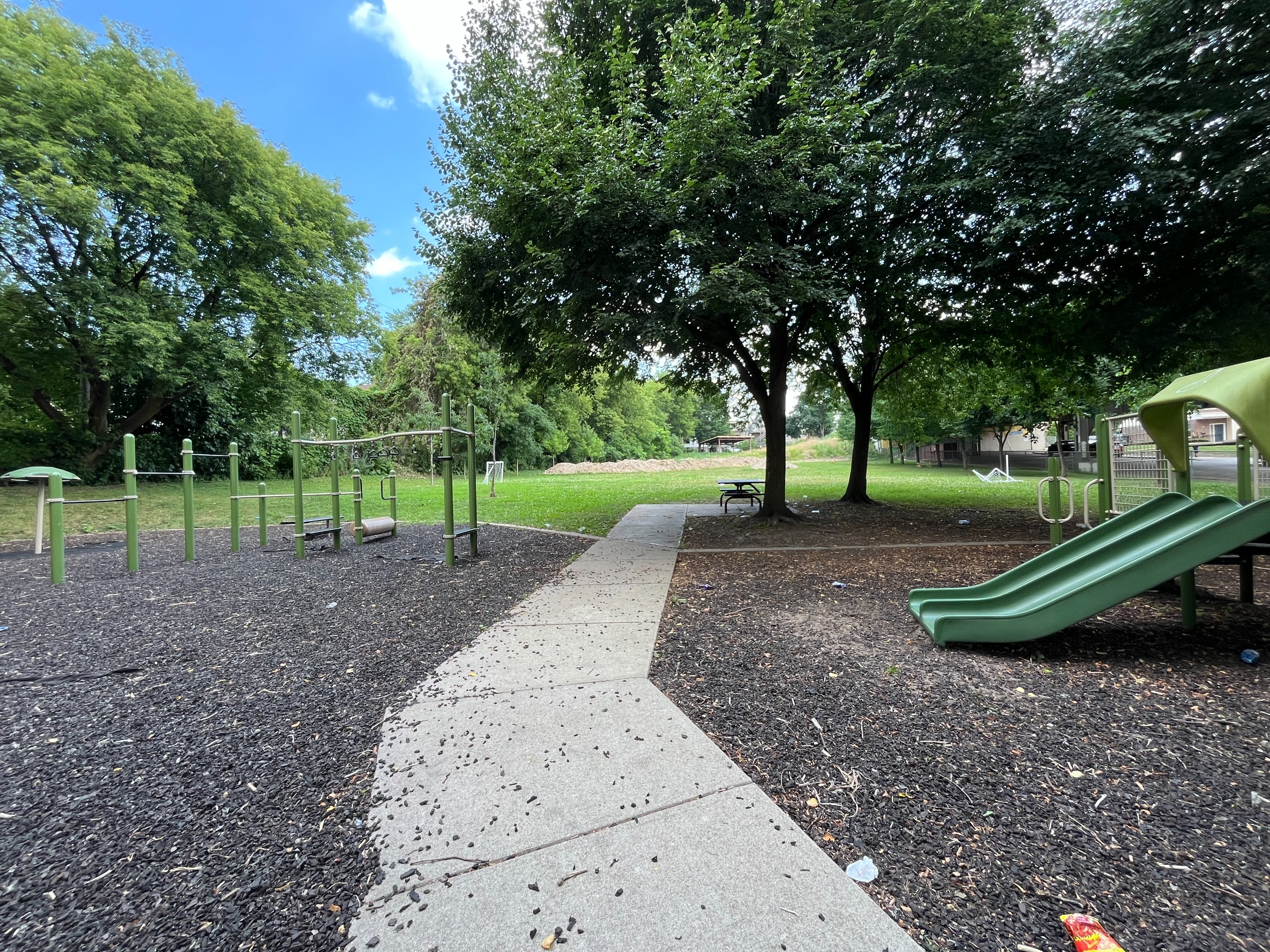 Current pathway through park