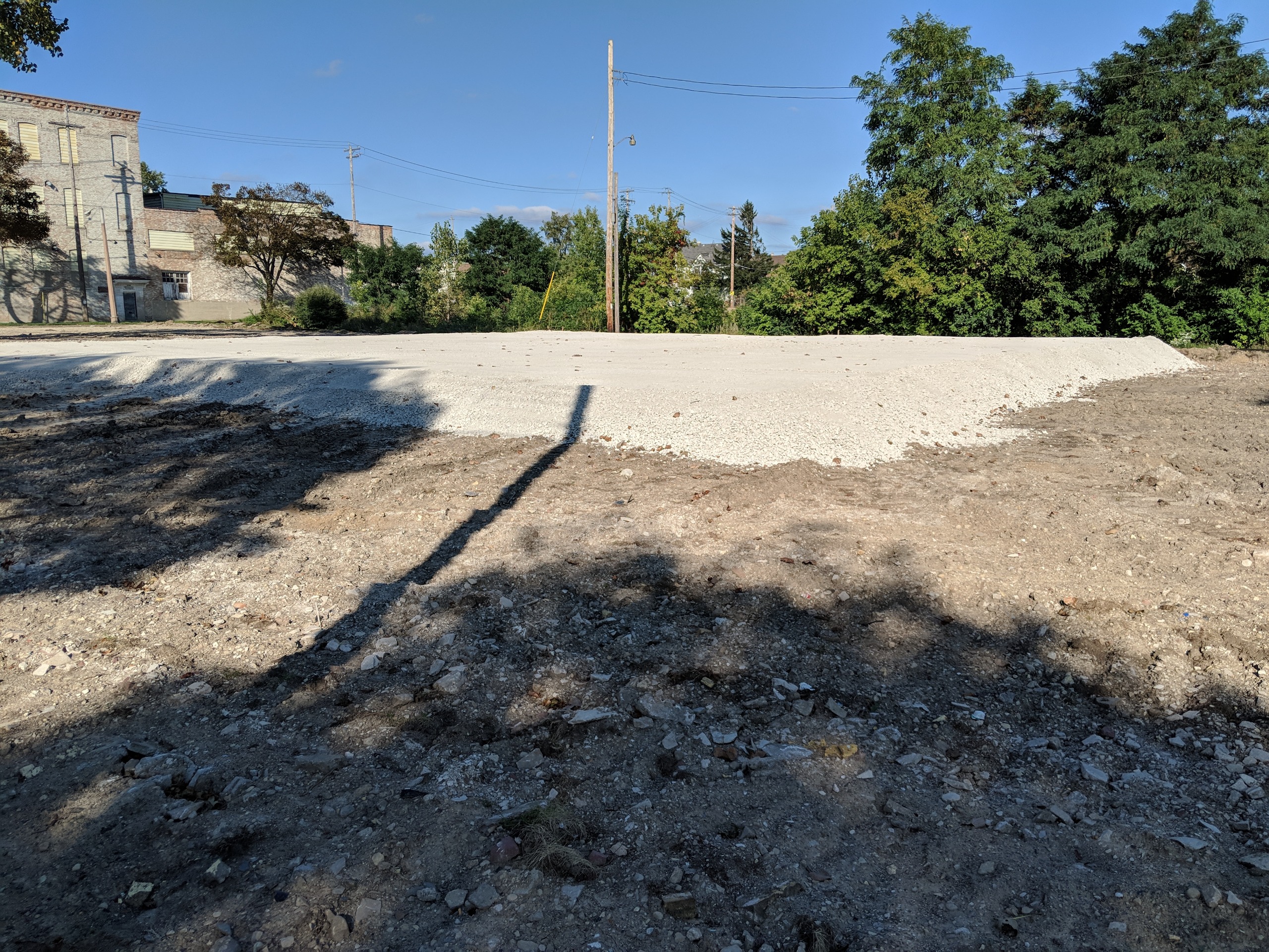 Site prep for 2018 playground