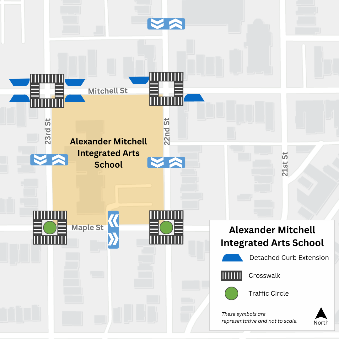 Map of Alexander Mitchell School Final Design