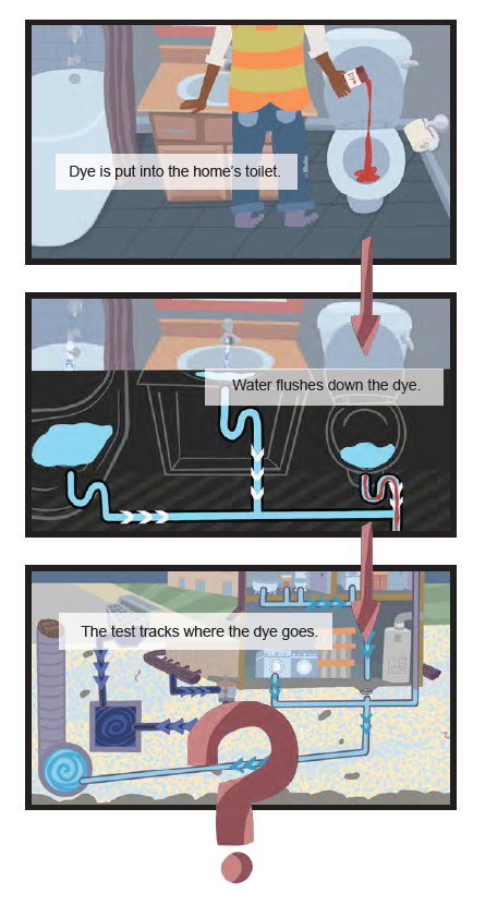 Toilet Dye Test Diagram