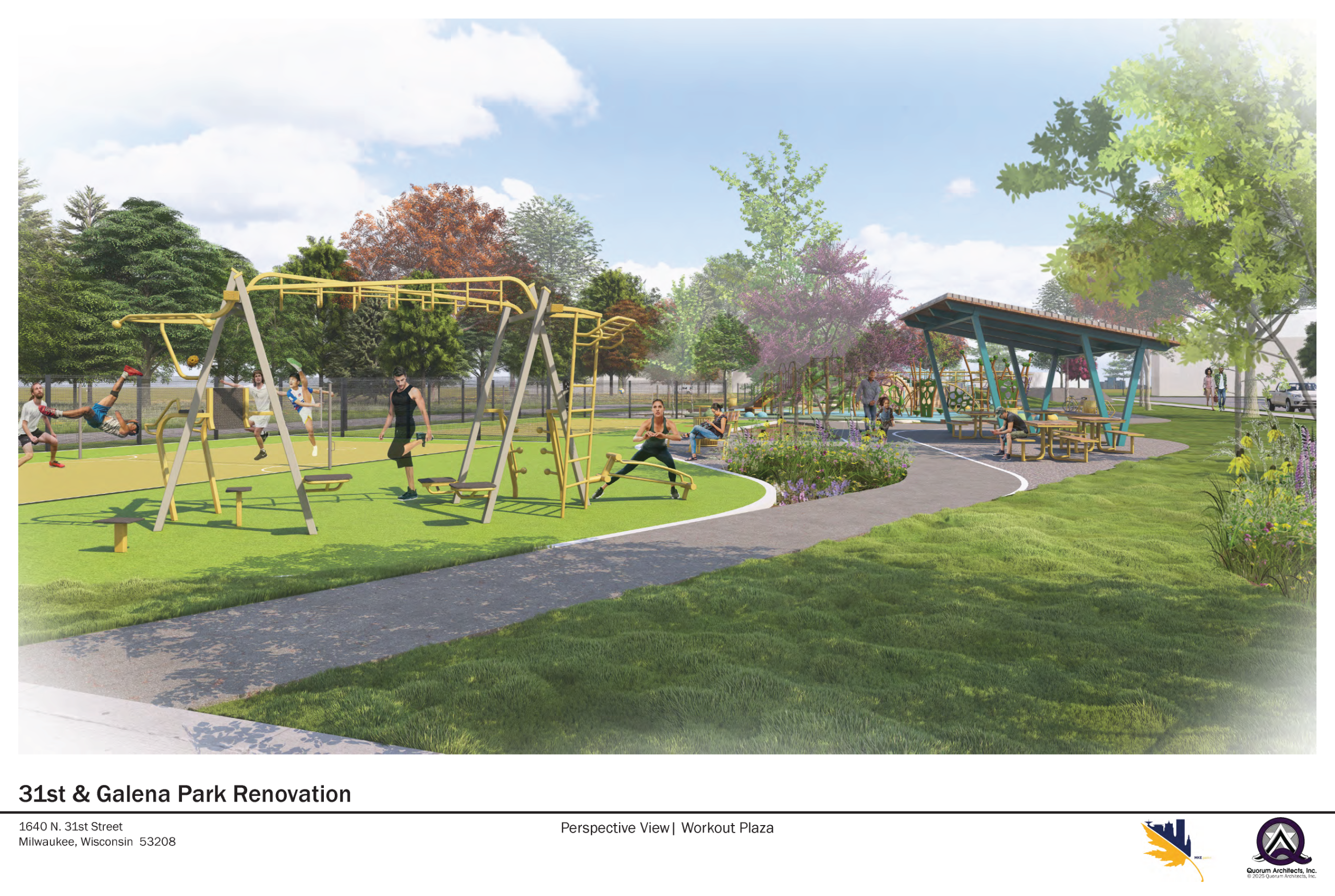 Perspective View | Workout Plaza